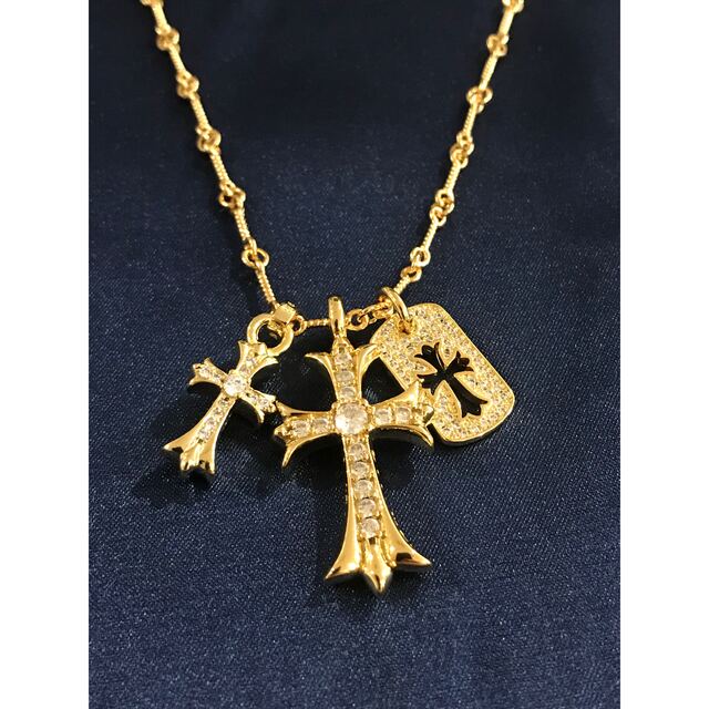 定番人気得価 Chrome Hearts - クロムハーツ ゴールドネックレスの通販
