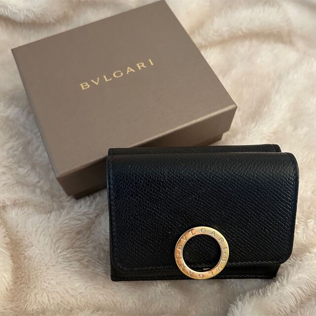 期間限定値下げ!BVLGARI 三つ折り財布 ブラック | www