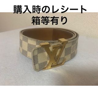 ルイヴィトン(LOUIS VUITTON)のルイヴィトン アズール ベルト レシート＆証明書付き 送料込み(ベルト)