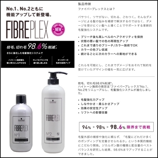 Schwarzkopf PROFESSIONAL(シュワルツコフプロフェッショナル)の【ファイバープレックスブリーチ＆ホワイトオキシ】（ミディアム） コスメ/美容のヘアケア/スタイリング(ブリーチ剤)の商品写真