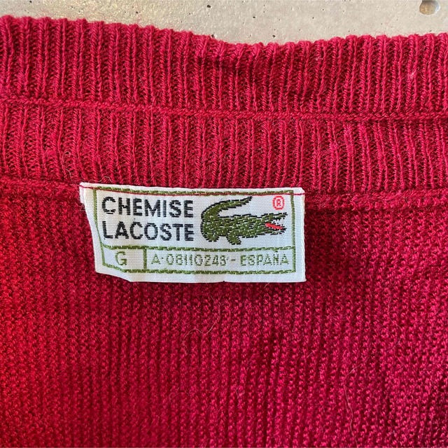 LACOSTE - 70年代 スペイン製 ラコステ カーディガン あいみょん