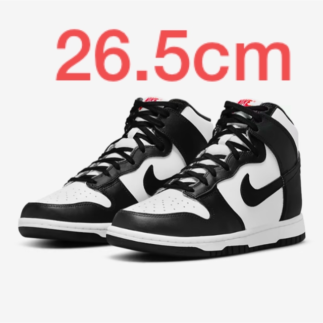 NIKE(ナイキ)のnike wmns dunk high black and white レディースの靴/シューズ(スニーカー)の商品写真