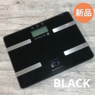 シックなブラック♫【新品】多機能コンパクト体重体組成計/体脂肪計【送料無料】(体脂肪計)