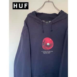 ハフ(HUF)のHUF クールな林檎プリント オーバーサイズのプルオーバーパーカー(XL)(パーカー)