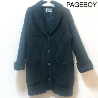 ページボーイ(PAGEBOY)の【美品】PAGEBOY(ページボーイ)＊ニットカーディガン ダークグリーン色(カーディガン)