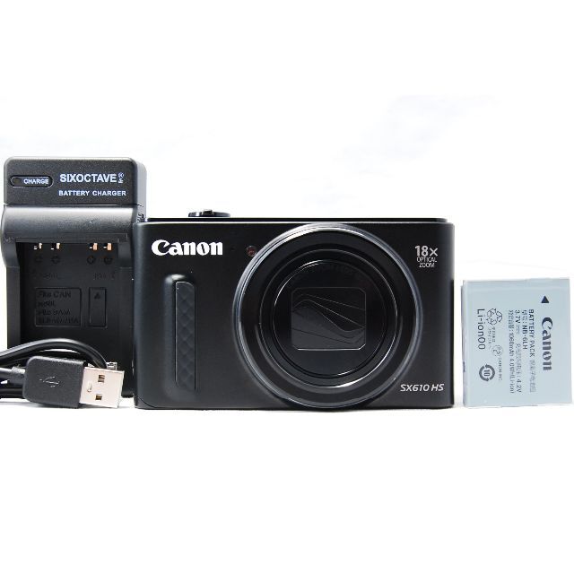 Canon PowerShot SX610 HS ブラックコンパクトデジタルカメラ