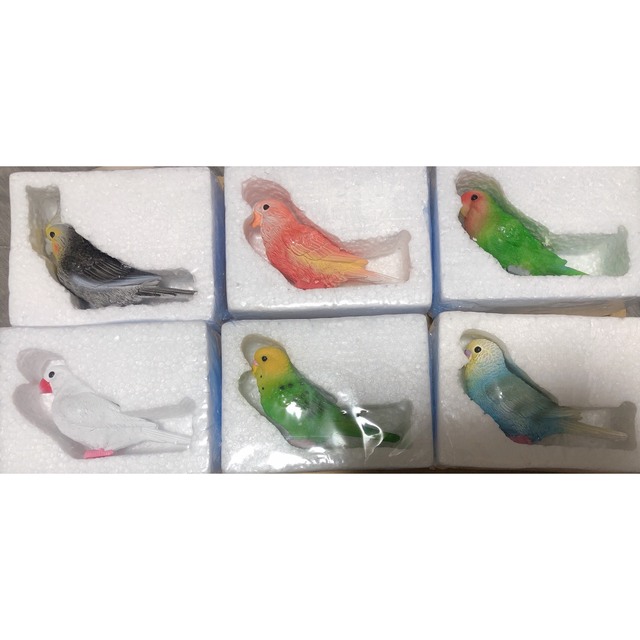 インコ、オカメインコ、文鳥の置物 ハンドメイドのペット(おもちゃ/ペット小物)の商品写真