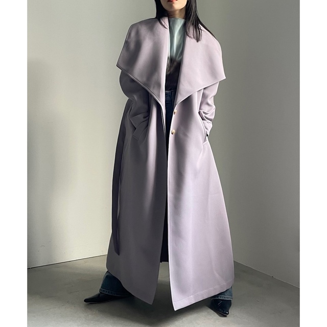 AMERI BIG COLLAR TUCK SHOULDER COAT | フリマアプリ ラクマ