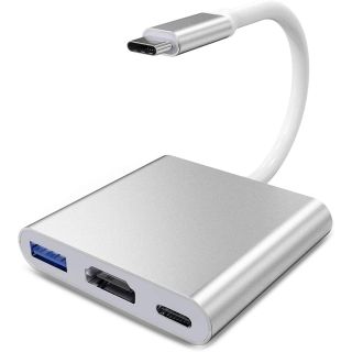 USB Type c HDMI アダプター 3-in-1 変換アダプター#847(PC周辺機器)