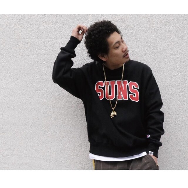 ANDSUNS(アンドサンズ)のANDSUNS SUNS COLLEGE CREWNECK Champion メンズのトップス(スウェット)の商品写真