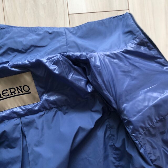 HERNO ライトダウンジャケット 40 ブルー系 - ダウンジャケット