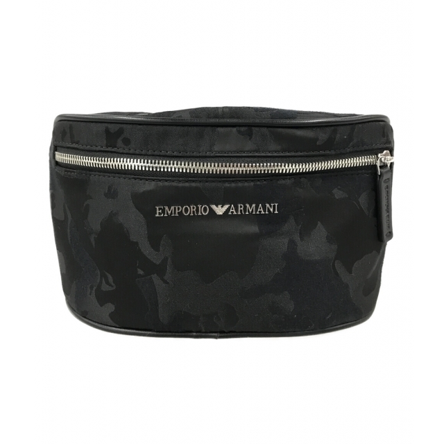 ✨️美品✨️ EMPORIO ARMANI  ボディバッグ モノグラム ブラック