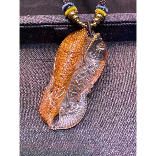 天然銅色ゴールドルチルクオーツペンダントトップ20g, | labiela.com