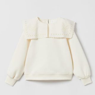 ザラ(ZARA)のブロンドレースカラー スウェットシャツ / ZARA(トレーナー/スウェット)