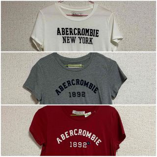 アバクロンビーアンドフィッチ(Abercrombie&Fitch)の【未使用／美品】アバクロ　シャツ　３枚セット(Tシャツ(半袖/袖なし))