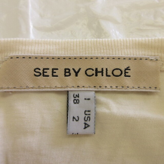 SEE BY CHLOE(シーバイクロエ)のシーバイクロエ SEE BY CHLOE カットソー Tシャツ 半袖 プリント  レディースのトップス(Tシャツ(半袖/袖なし))の商品写真