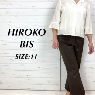 お値下げしました！HIROKO KOSHINO BIS レディースパンツ白ハンドウォッシュ