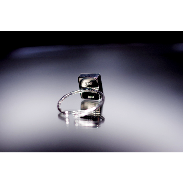 新作☆『ブルートパーズ』☆世界でひとつの天然石リングsv925 + rodium レディースのアクセサリー(リング(指輪))の商品写真