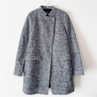 ZARA ザラ　ツイードコート　ツイードジャケット　ノーカラージャケット