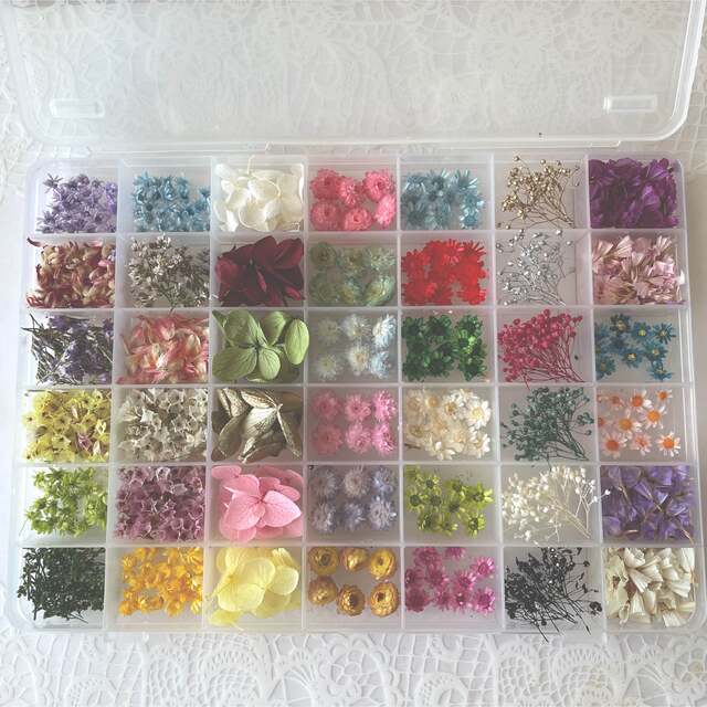小さな花材詰め合わせ 加工花材入り レジン アクセサリー Xmas