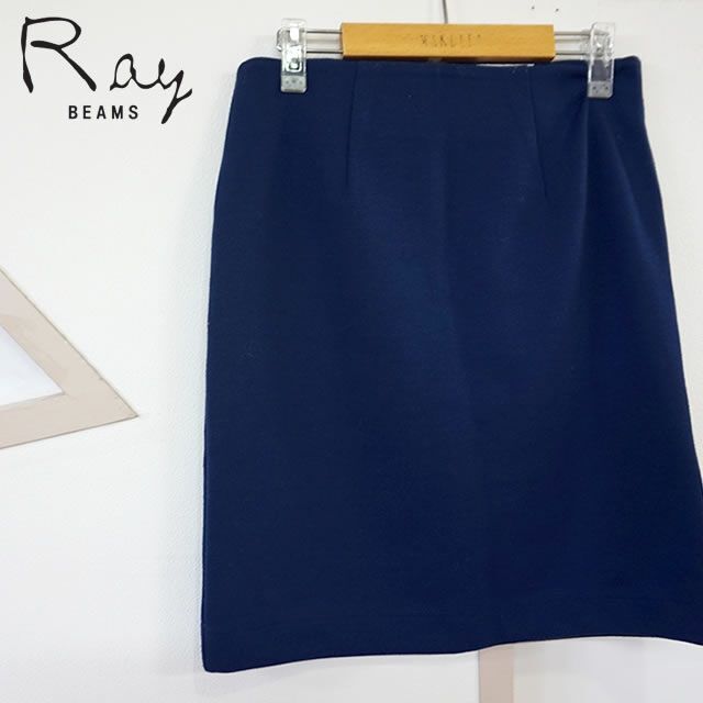 Ray BEAMS(レイビームス)のRay BEAMS タイトスカート ネイビー 4805269 レディースのスカート(ひざ丈スカート)の商品写真