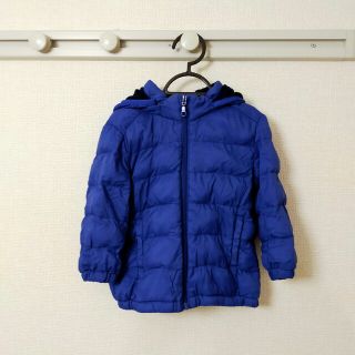 ユニクロ(UNIQLO)の90cm キッズ　アウター　ジャケット　帽子取り外し可　青(ジャケット/上着)