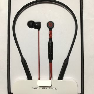 アップル(Apple)のBeatsX bluetooth対応イヤホン ブラックレッド【ジャンク品】(ヘッドフォン/イヤフォン)