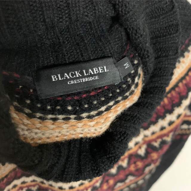 BLACK LABEL CRESTBRIDGE ニットパーカー　ノルディック柄