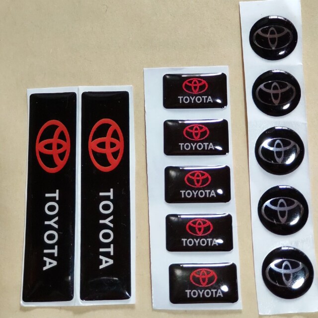 トヨタ(トヨタ)のTOYOTA 立体成型ステッカーセット 自動車/バイクのバイク(ステッカー)の商品写真