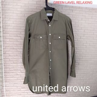 ユナイテッドアローズグリーンレーベルリラクシング(UNITED ARROWS green label relaxing)のユナイテッドアローズ　グリーンレーベル　カーキシャツ(シャツ/ブラウス(長袖/七分))