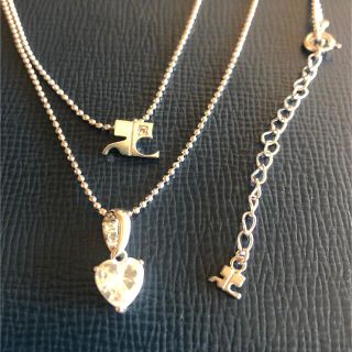 【希少品】K10 クレージュ ネックレス ダイヤモンド 0.02