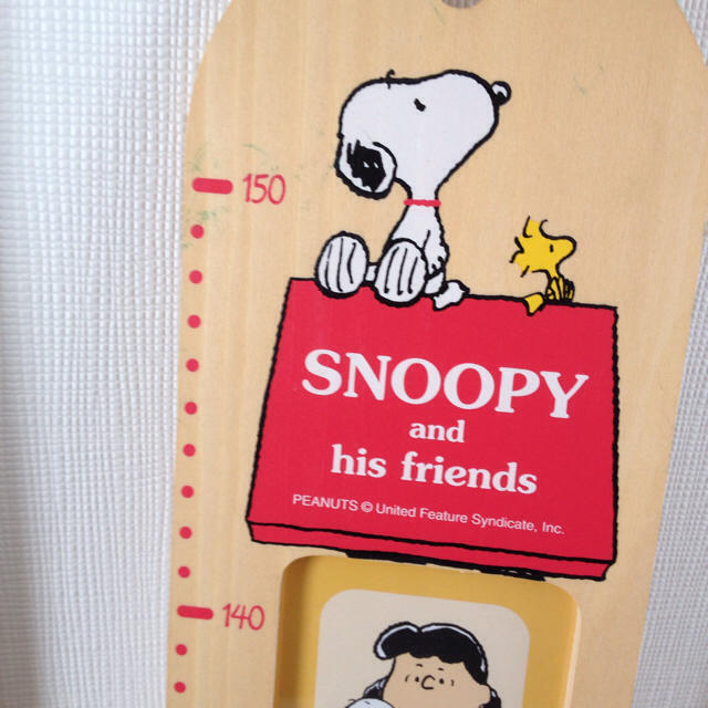 SNOOPY(スヌーピー)の柱 身長計 スヌーピー キッズ/ベビー/マタニティのメモリアル/セレモニー用品(フォトフレーム)の商品写真