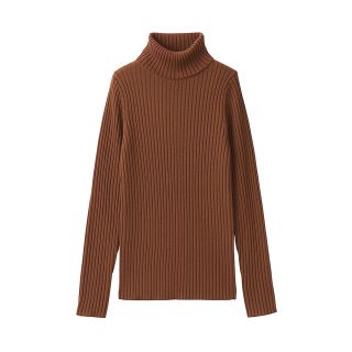 ムジルシリョウヒン(MUJI (無印良品))の無印良品　首のチクチクを抑えた太リブタートルネック洗えるセーター(ニット/セーター)