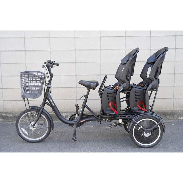 ふたごじてんしゃ 双子自転車 もみのきいろ 子供乗せ 黒 - blog