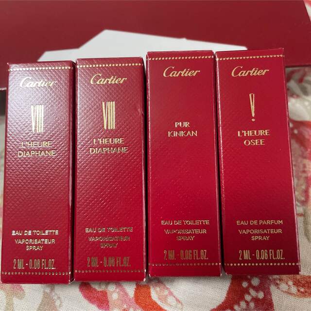 Cartier - Cartier 香水サンプル4本の通販 by のこ｜カルティエならラクマ