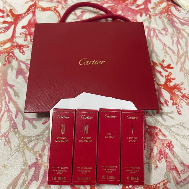 Cartier(カルティエ)のCartier 香水サンプル4本 コスメ/美容の香水(ユニセックス)の商品写真