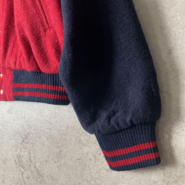 Ralph Lauren - 【美品】90s Ralph Lauren スタジャン ウール 古着 赤 ...