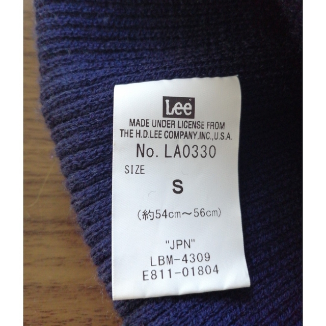 Lee(リー)のlee ニット帽　s　54〜56センチ キッズ/ベビー/マタニティのこども用ファッション小物(帽子)の商品写真