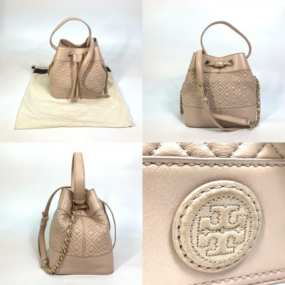 ✨️美品✨️  toryburch  チェーン　リュック 2way 巾着 レザー