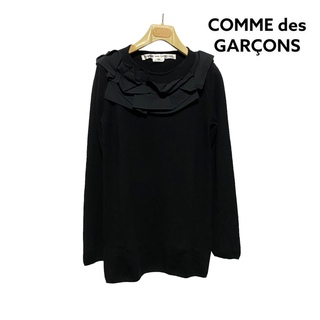 COMME des GARCONS - ●【美品】コムデギャルソン/ニット/フリル/カシミヤ/ブラック●
