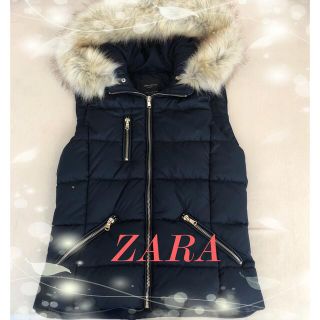 ザラ(ZARA)の美品♡ZARA♡エコファーダウンベスト(ダウンベスト)