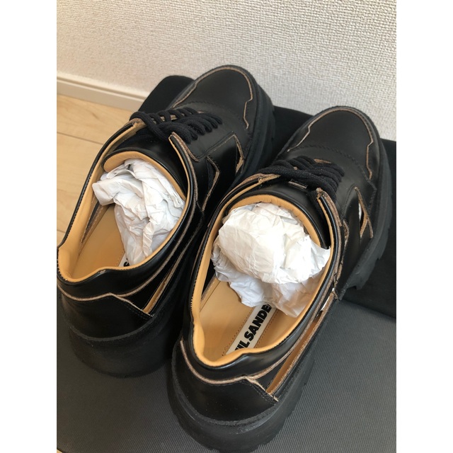 Jil Sander(ジルサンダー)の新品 ジルサンダー チャンキーレザーシューズ　レザーシューズ　40  メンズの靴/シューズ(ドレス/ビジネス)の商品写真