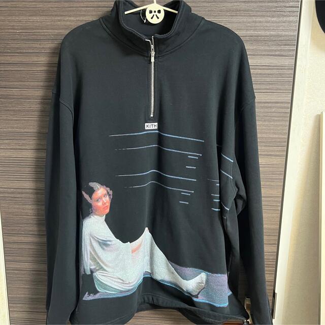 Kith Star Wars Leia Quarter Zip Black L