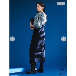 スタイリング(styling/)のstyling/ ツイードドッキングワンピ　(ひざ丈ワンピース)