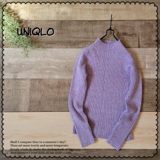 ユニクロ(UNIQLO)のUNIQLO●キレイ配色♪ミックスカラープチハイネックリブニット/セーター(ニット/セーター)