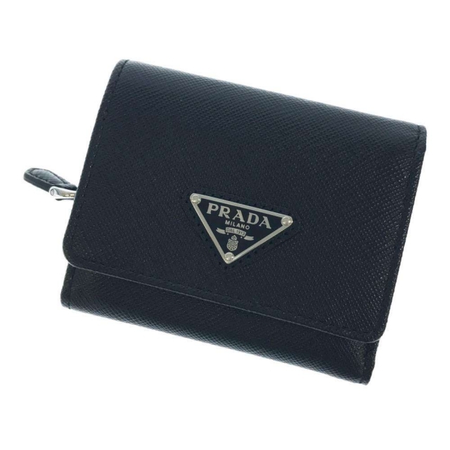 プラダ 三つ折り財布 サフィアーノ レザー ロゴ 1MH044 PRADA 財布