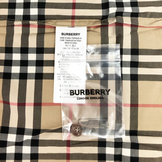 BURBERRY(バーバリー)のバーバリー ノバチェック コットンシャツ ベージュ 8032393 #40 EU 半袖 ユニコーン レディースのトップス(シャツ/ブラウス(半袖/袖なし))の商品写真