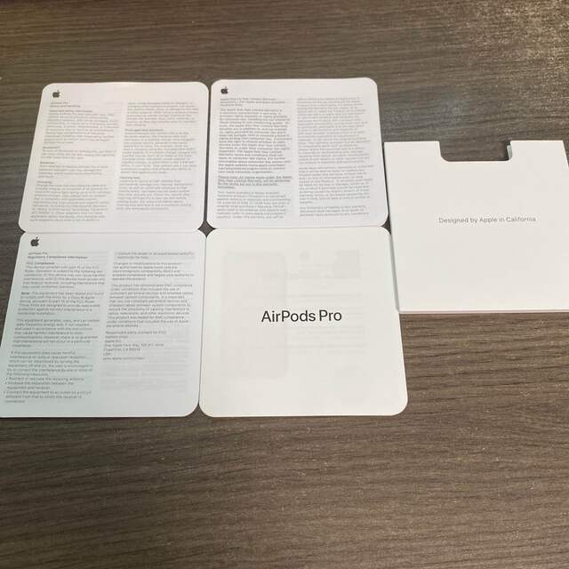 Pro 箱と説明書 感じ取っ AirPods Apple Pro 箱と説明書 感じ取っ AirPods Apple