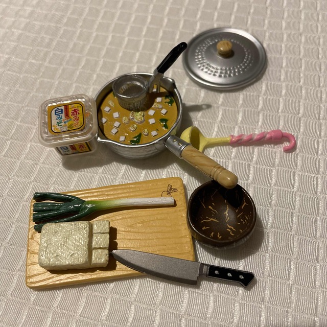 リーメント味噌汁セット ハンドメイドのおもちゃ(ミニチュア)の商品写真