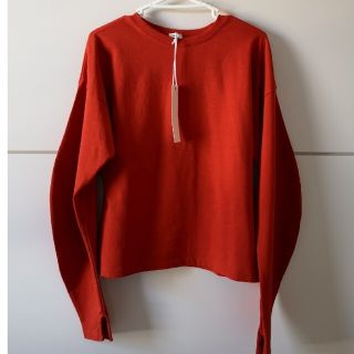 シー(SEA)のSEA(シー)　CURB LONG SLEEVE TEE　tomato　ロンT(Tシャツ(長袖/七分))